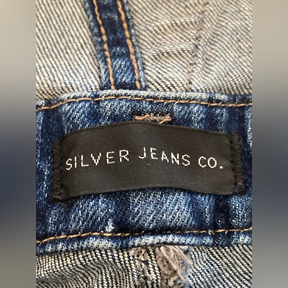 Silver Jeans Co. Denim Shortalls Size Small/Medium - Picture 13 of 16